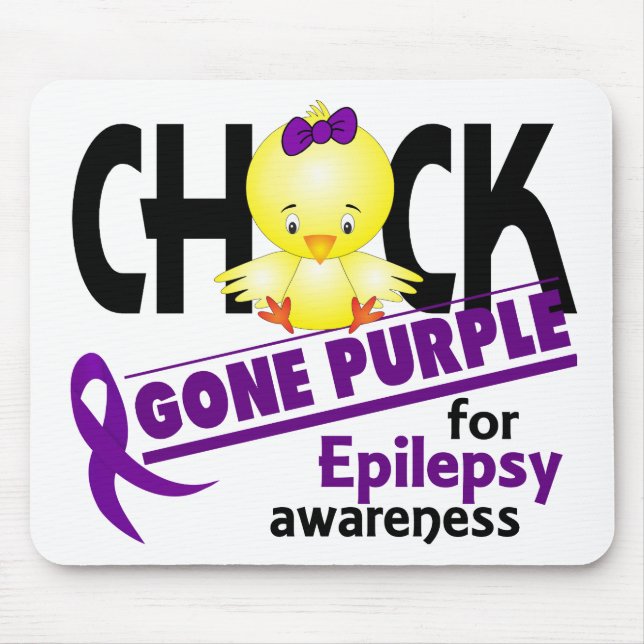Epilepsy Chick Gone Purple 2 Mouse Mat (Front)