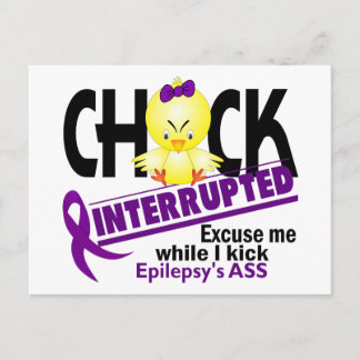 Epilepsy Chick Interrupted 2 Postcard