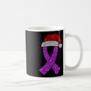Epilepsy Christmas Hat Purple Awareness Ribbon Sei Coffee Mug