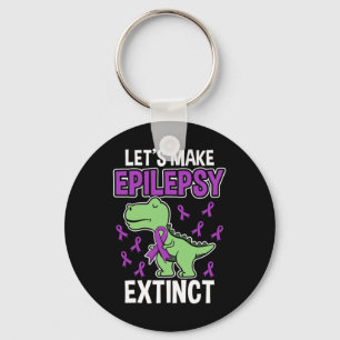 Epilepsy Extinct T-rex Epilepsy Awareness Month Ki Key Ring
