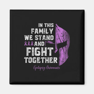 Epilepsy Family Support Awareness Spartan Warrior Magnet