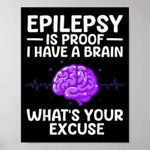 Epilepsy For Men Women Kids Epileptic Epilepsy Awa Poster