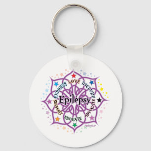 Epilepsy Lotus Key Ring