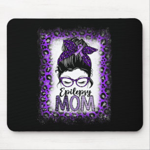 Epilepsy Mum Messy Bun Epilepsy Awareness Purple R Mouse Mat