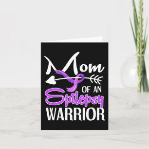 Epilepsy Mum  Purple Ribbon Awareness  Mother 2 Card