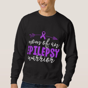 Epilepsy Mum Purple Ribbon Awareness Mother Sweatshirt