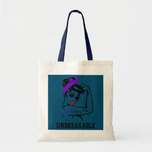 Epilepsy Mum Unbreakable Awareness Epilepsy Mum Tote Bag