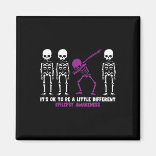 Epilepsy mum warrior awareness purple halloween Gi Magnet