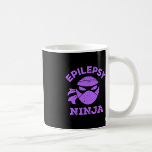 Epilepsy Ninja Epilepsia Seizure Disorder Purple E Coffee Mug