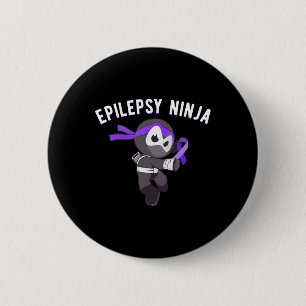 Epilepsy Ninja Epileptic Awareness Martial Arts 6 Cm Round Badge