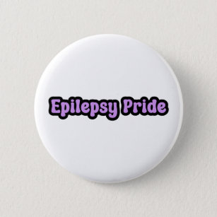 Epilepsy Pride Purple Awareness 6 Cm Round Badge