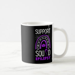 Epilepsy Purple Awareness Ribbon Squad Halloween H Coffee Mug