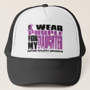 Epilepsy Purple for Daughter Trucker Hat
