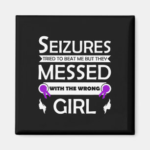 Epilepsy Seizure Awareness Epileptic Disorder Purp Magnet