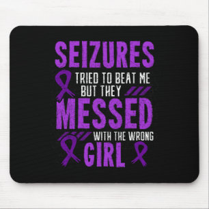 Epilepsy Seizure Neurological Disorder Purple Ribb Mouse Mat