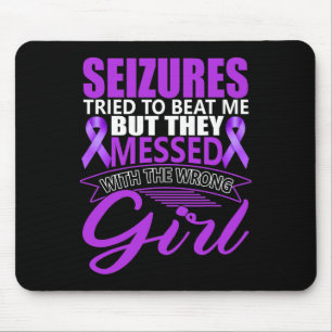 Epilepsy Seizure Neurological Disorder Purple Ribb Mouse Mat