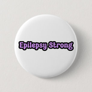Epilepsy Strong Purple Awareness 6 Cm Round Badge