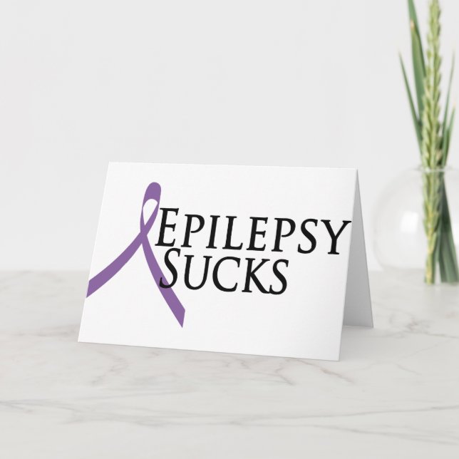 Epilepsy Sucks Card (Front)