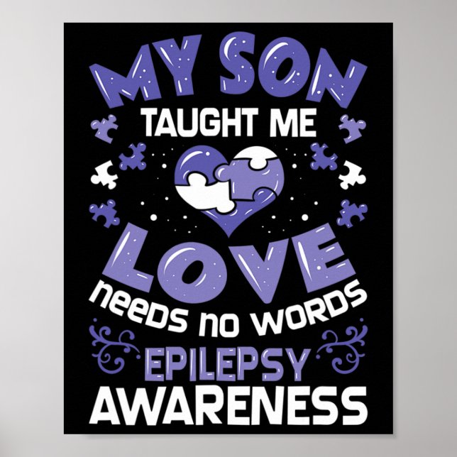 Epilepsy Support - Epileptic Awareness Son  Poster (Front)