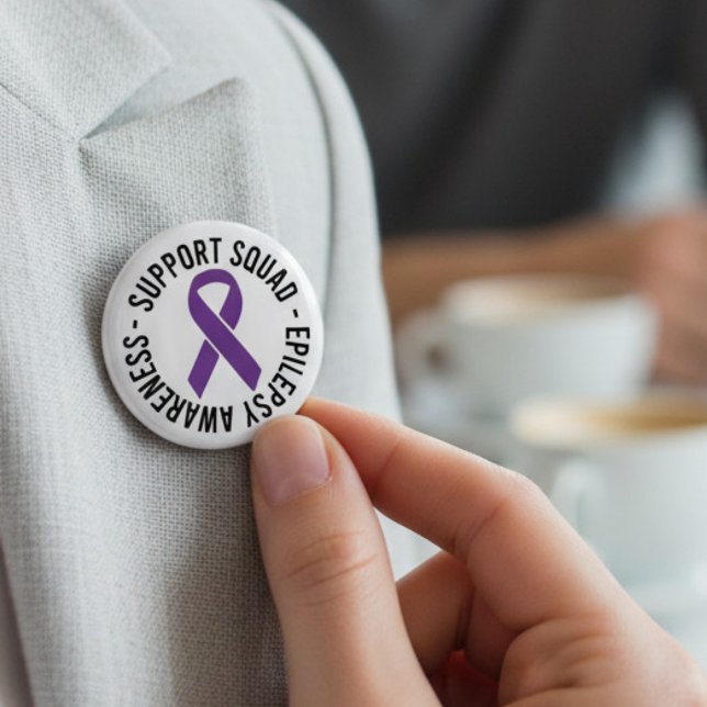 Epilepsy Support Squad Awareness Gift 6 Cm Round Badge (Creator Uploaded)
