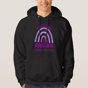 Epilepsy Support Squad Epilepsy Awareness Rainbow  Hoodie