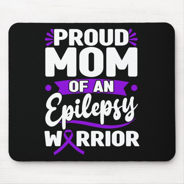 Epilepsy Support Warrior Epilepsy Awareness Month  Mouse Mat (Front)