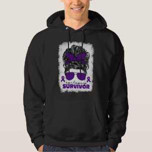Epilepsy Survivor For Women Mom Purple Epilepsy Aw Hoodie