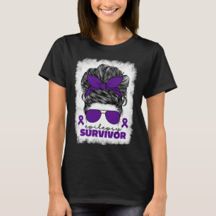 Epilepsy Survivor For Women Mom Purple Epilepsy Aw T-Shirt