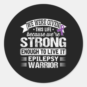 Epilepsy Warrior Awareness Classic Round Sticker