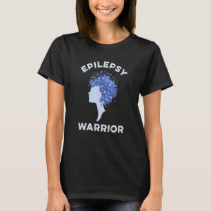 Epilepsy Warrior Butterfly Purple Butterflies Brai T-Shirt