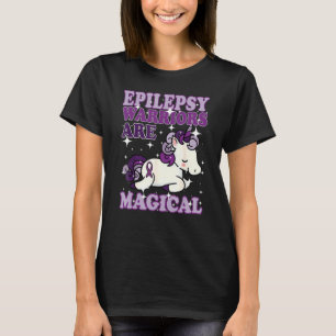 Epilepsy Warrior Epileptic Day Purple Unicorn T-Shirt