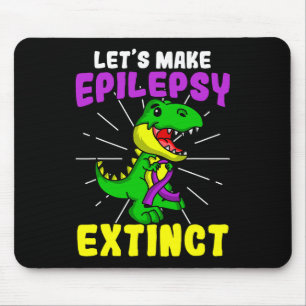 Epilepsy Warrior Epileptic Extinct Dinosaur Seizur Mouse Mat