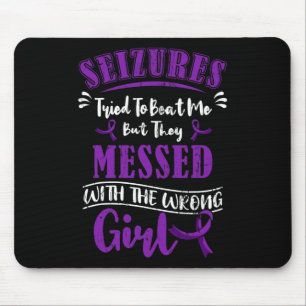 Epilepsy Warrior Epileptic Girl Seizure Disorder A Mouse Mat