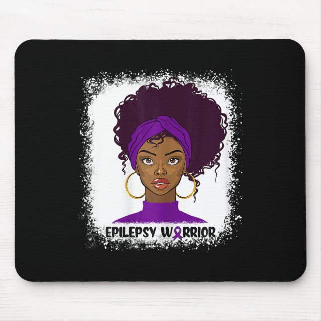 Epilepsy Warrior Fighter Support Epilepsy Awarenes Mouse Mat (Front)