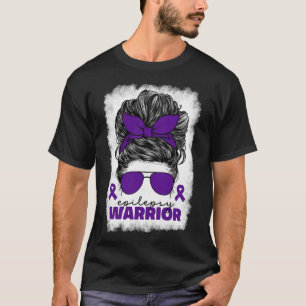 Epilepsy Warrior For Women Mum Purple Epilepsy Awa T-Shirt
