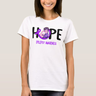 epilepsy warrior hope purple ribbon T-Shirt