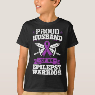 Epilepsy Warrior Husband Epileptic Seizure Disorde T-Shirt