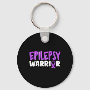 Epilepsy Warrior Kids Purple Ribbon Awareness Key Ring