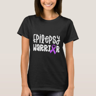 Epilepsy Warrior Kids Purple Ribbon Awareness Wom T-Shirt