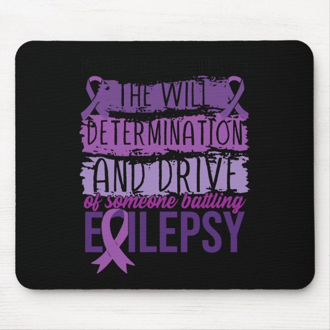 Epilepsy Warrior  Mouse Mat (Front)