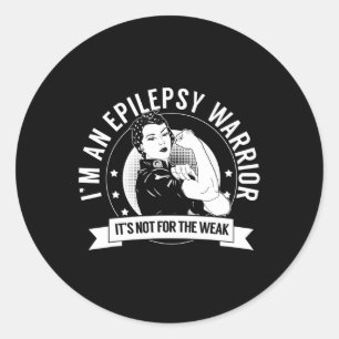 Epilepsy Warrior NFTW - Epilepsy Awareness Classic Round Sticker