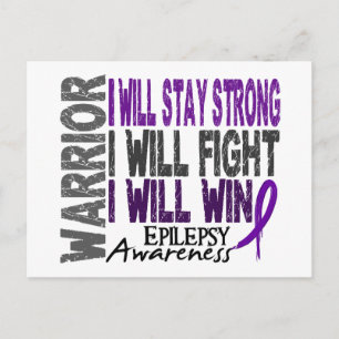 Epilepsy Warrior Postcard