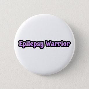 Epilepsy Warrior Purple Awareness 6 Cm Round Badge