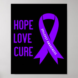 Epilepsy Warrior - Purple Epilepsy Awareness Poster