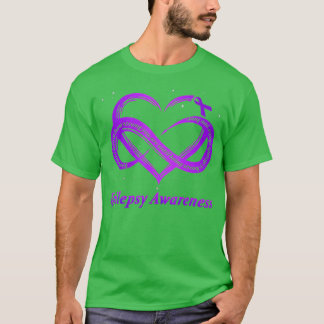 Epilepsy Warrior - Purple Epilepsy Awareness  T-Shirt