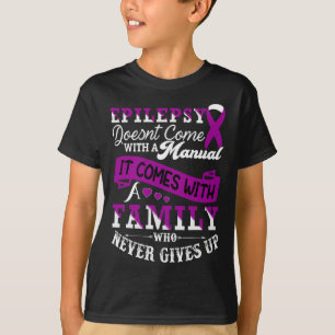 Epilepsy Warrior Purple Ribbon Epilepsy Awareness T-Shirt