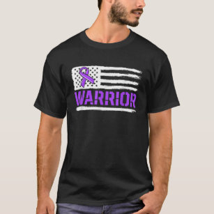 Epilepsy Warrior Ribbon Purple Epilepsy Awareness  T-Shirt