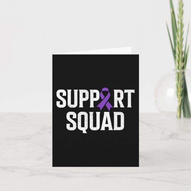 Epilepsy Warrior Support Squad Support Epilepsy Aw Card (Front)