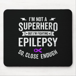 Epilepsy Warrior Survivor Awareness Support Purple Mouse Mat
