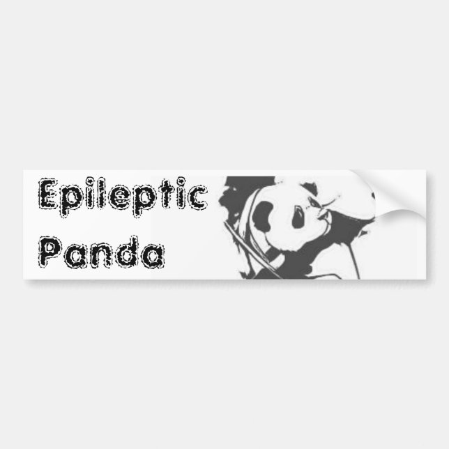 Epileptic Panda Bumper Sticker (Front)